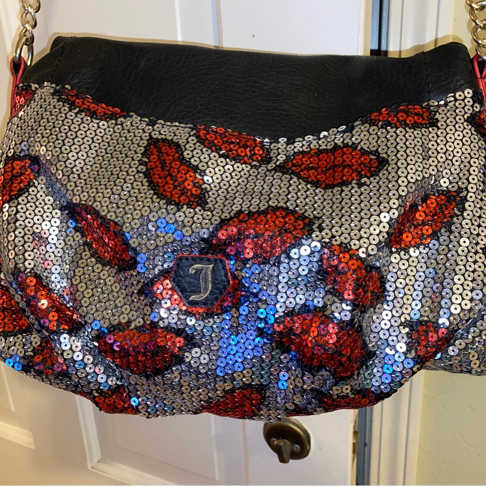 Juicy Couture Sequin Lip Pattern Shoulder Bag - image 1